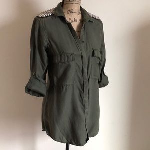 Military button up